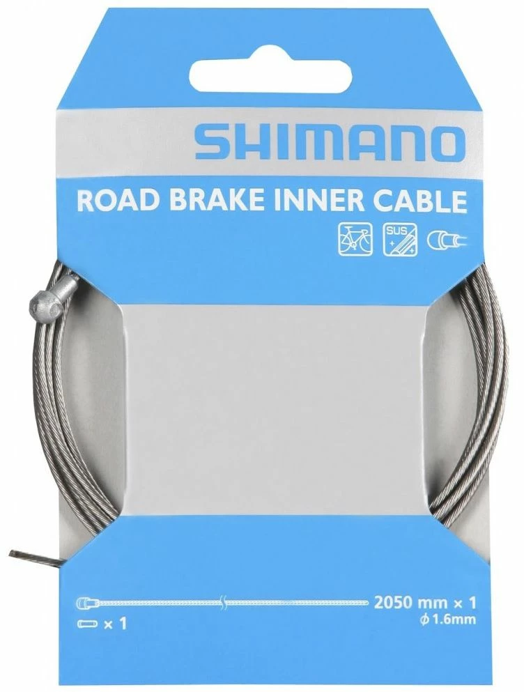 Câble Frein Shimano Acier Galvanisé 1.6X2050 Mm 3 Câble Frein Shimano Acier Galvanisé 1.6X2050 Mm