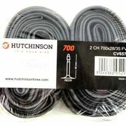 Chambre à Air Hutchinson Butyl 700x28/35 Valve Schrader 40mm - Lot De 2