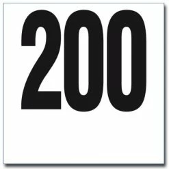 FS Dossards Tyvek Noir - 20 X 20