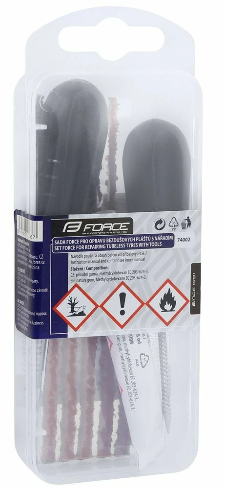 Kit Réparation Force Tubeless Avec Outils 4 Kit Réparation Force Tubeless Avec Outils – Image 2