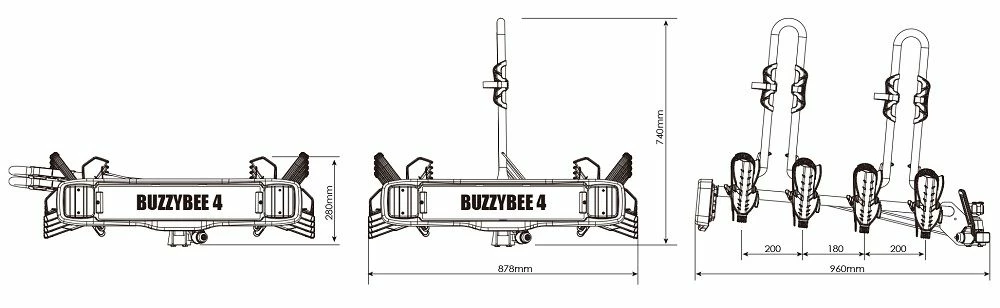 Porte Vélo BuzzRack BuzzyBee 4 5 Porte Vélo BuzzRack BuzzyBee 4 – Image 3